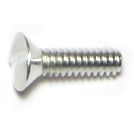 Midwest Fastener #6-32 x 1/2 in Slotted Oval Machine Screw, Zinc Plated Steel, 40 PK 70941